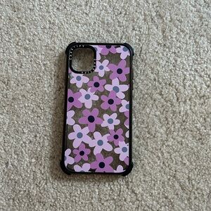 Iphone11 casetify purple flower phone case